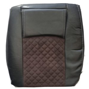 روکش صندلی چرم مخمل قهوهای سوخته و مشکی ساینا تهران روکش